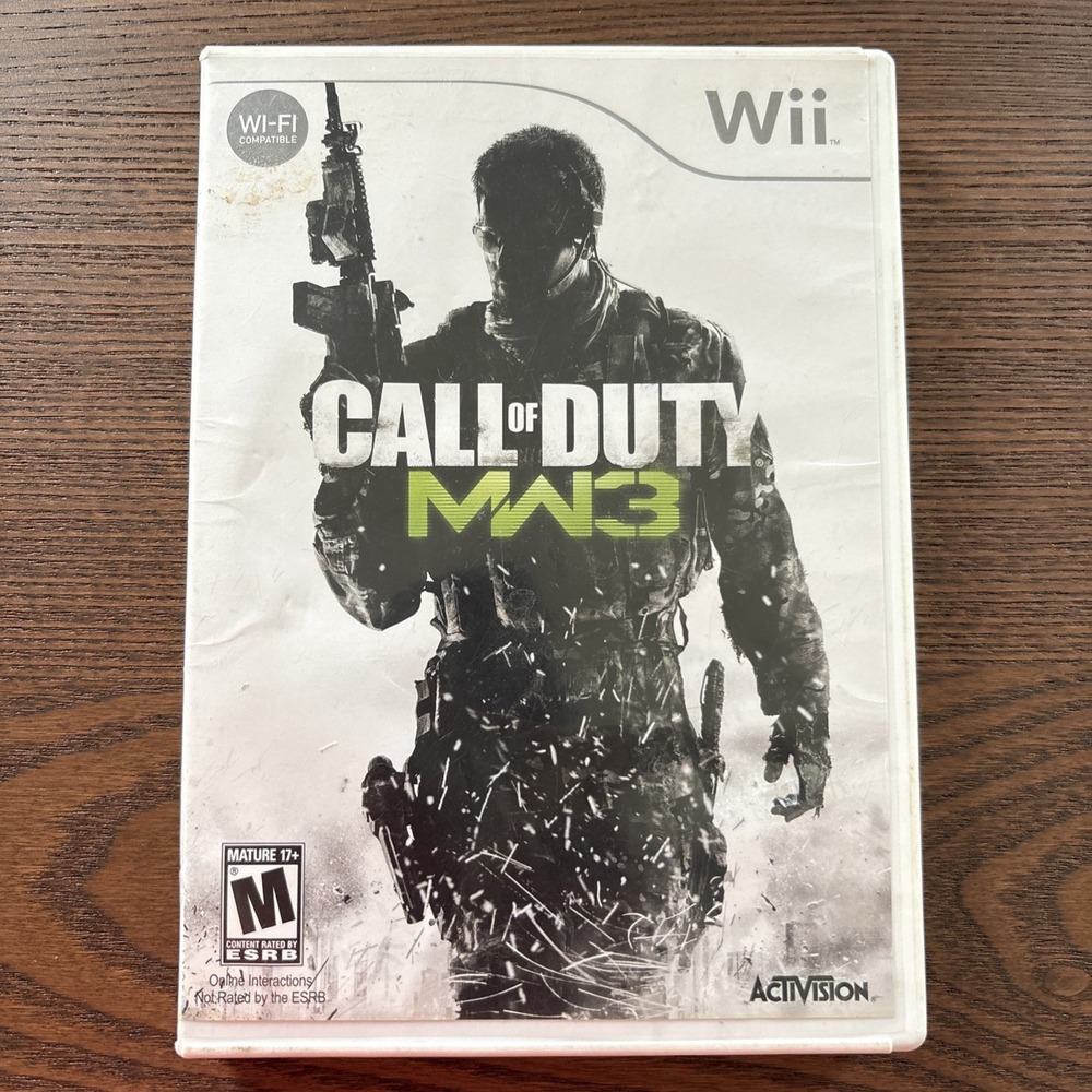Call of Duty Modern Warfare 3 Nintendo Wii 2011 CIB Activision RVL-SM8E Tested